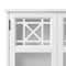 Alaterre Furniture Derby 27"W x 29"H Wall Mounted Bath Storage Cabinet with Glass Cabinet Doors ANDE76WH - alternate 3